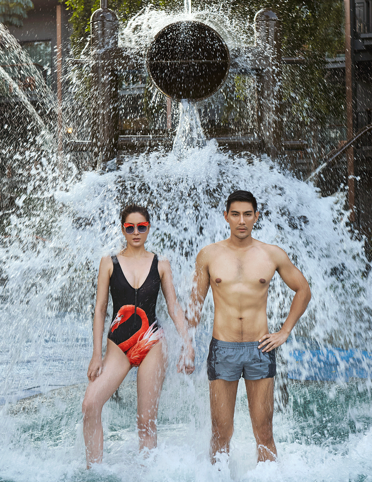 Nachad : swimwear : La La Love / sunglasses : 77th Mungkorn : shorts : SARIT