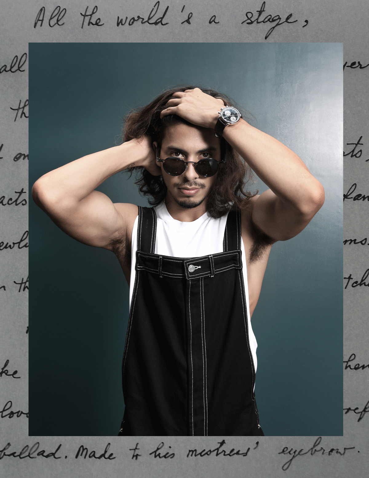 eans and shoes : GIVENCHY / tshirt : SARIT / sunglasses : TAVAT watch : Hamilton Intra-Matic 68