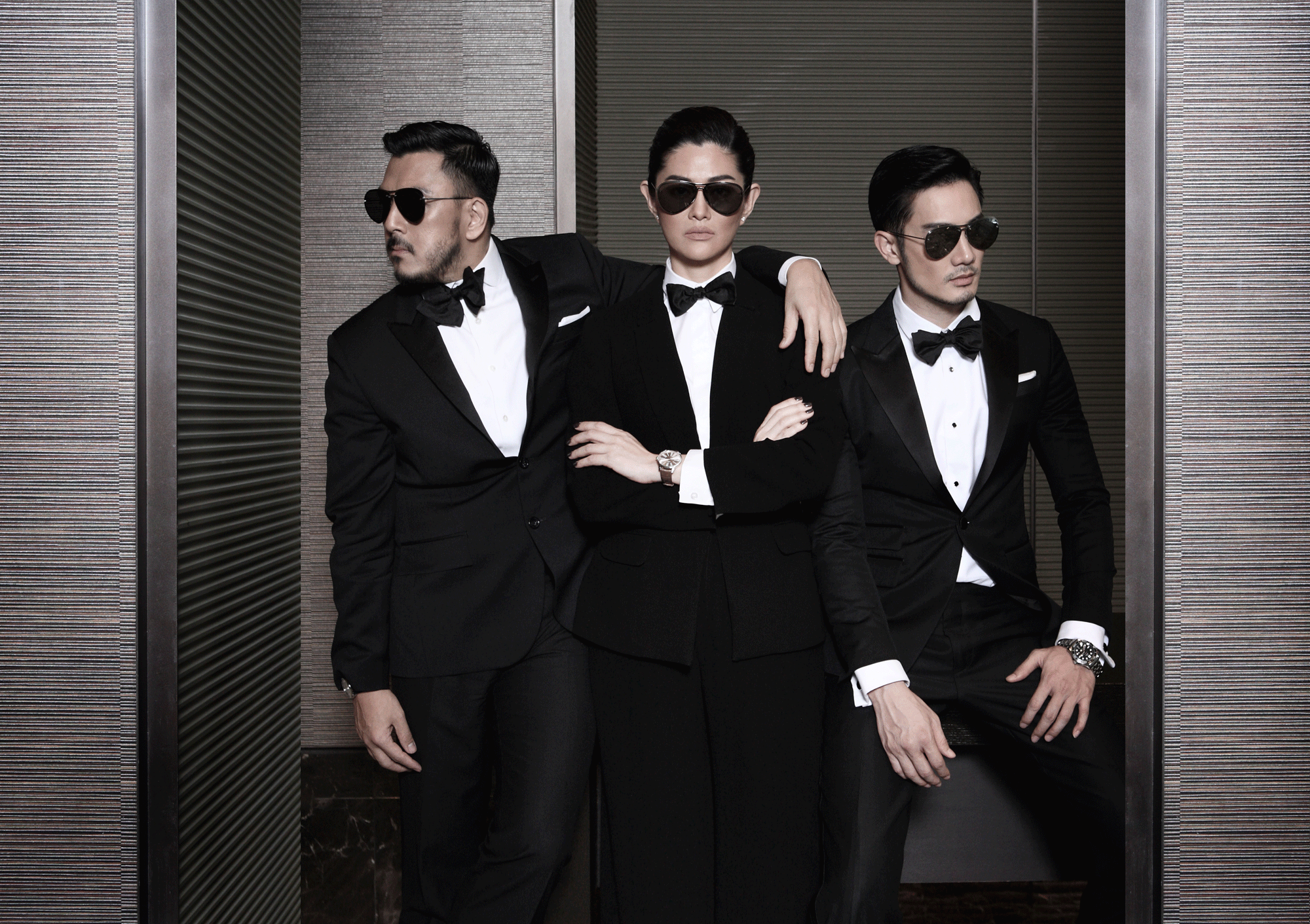 Polpat ; sunglasses : Alexander McQueen Suquan : clothes : ASAVA / watch : OMEGA Tresor collection 39mm. / sunglasses : Alexander McQueen Rangsit ; Clothes : VVON SUGUNNASIL / watch : OMEGA Seamaster Diver 300m / sunglasses : Alexander McQueen