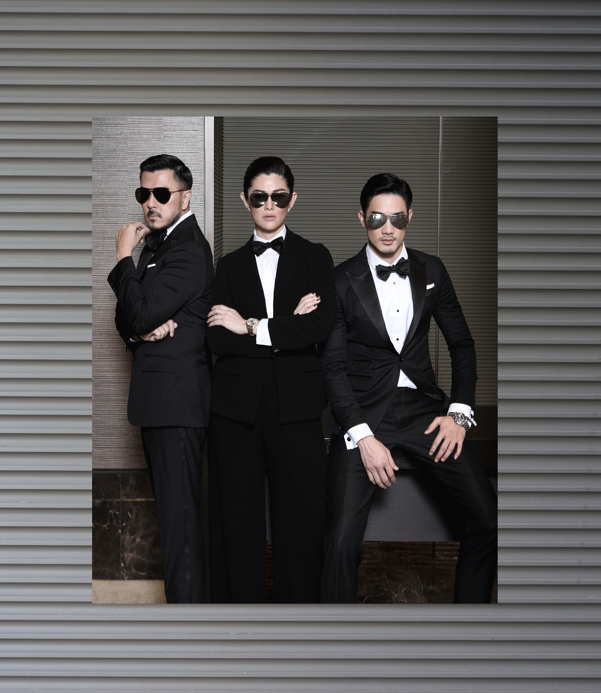 Polpat ; sunglasses : Alexander McQueen Suquan : clothes : ASAVA / watch : OMEGA Tresor collection 39mm. / sunglasses : Alexander McQueen Rangsit ; Clothes : VVON SUGUNNASIL / watch : OMEGA Seamaster Diver 300m / sunglasses : Alexander McQueen