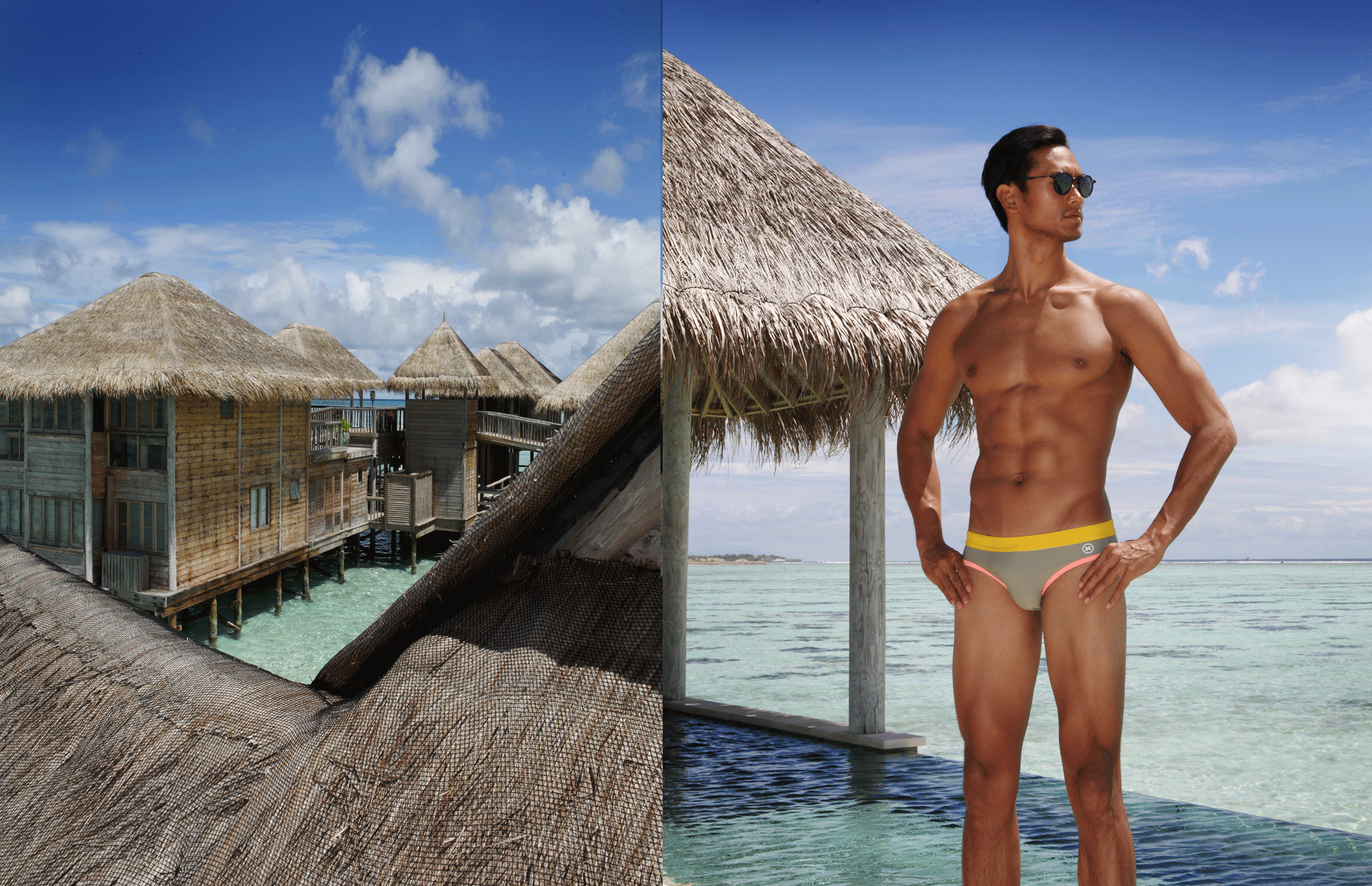 swimwear: NOXX / sunglasses : TAVAT
