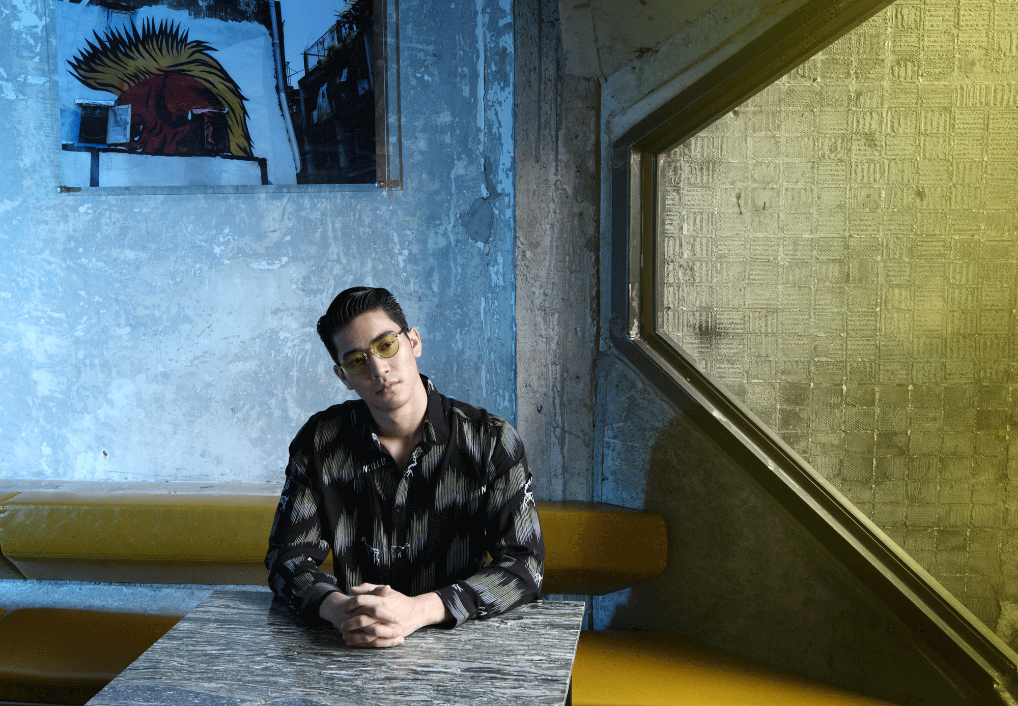 clothes : PAINKILLER / eyeglasses : Boston Club