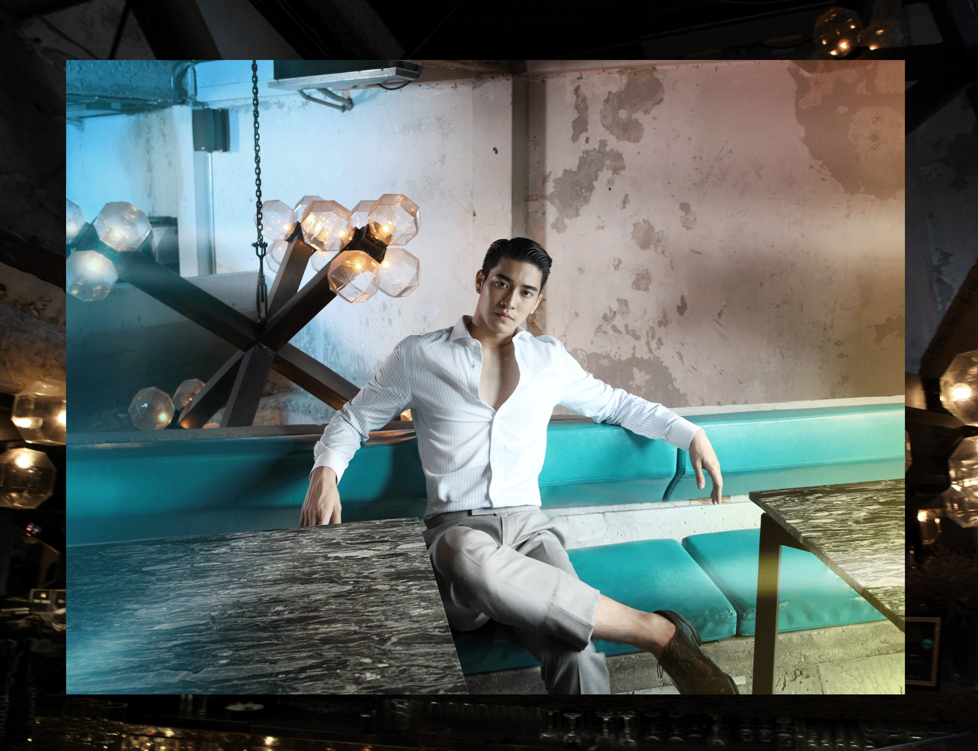 clothes : POEM Menswear / shoes : Christian Louboutin
