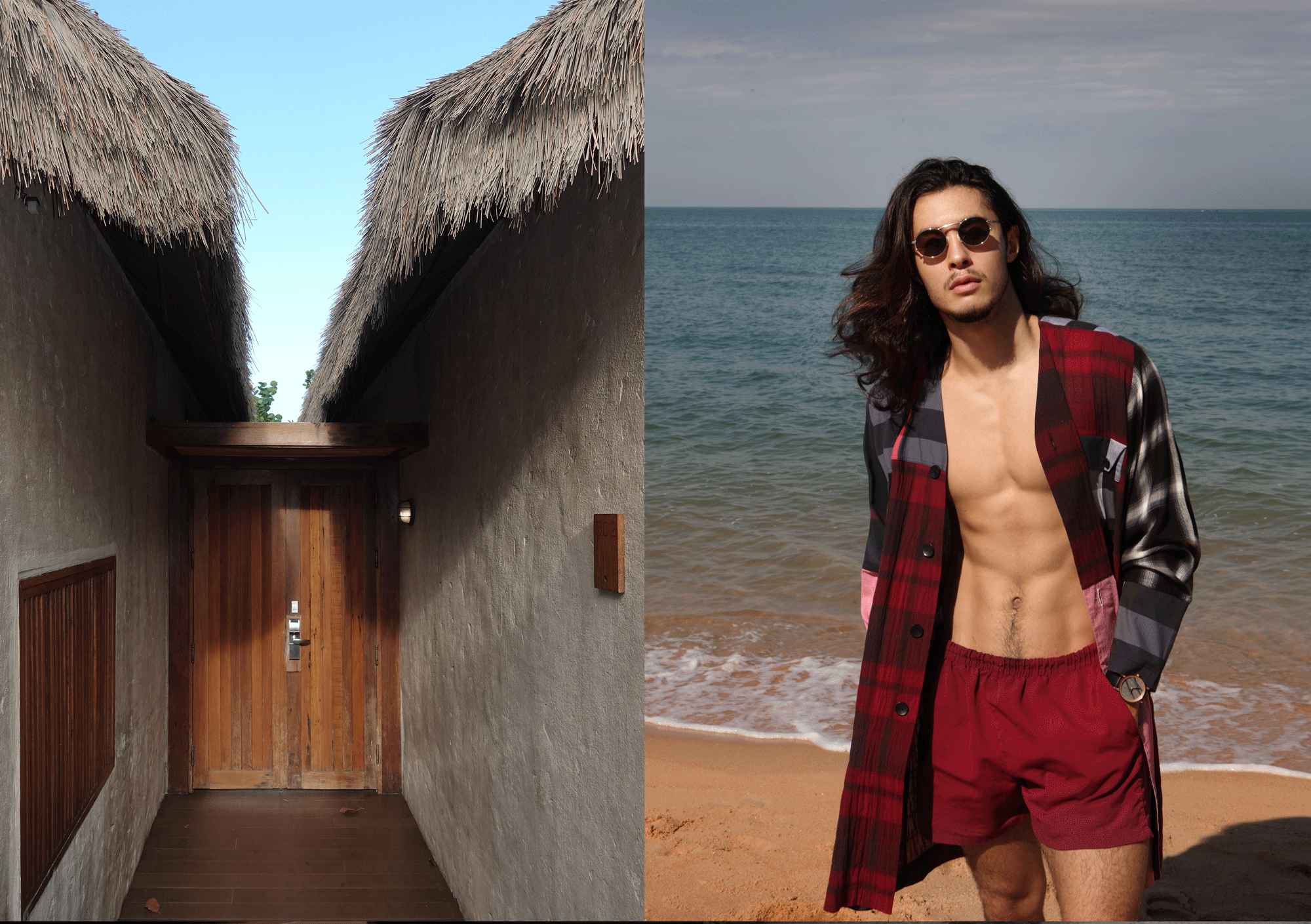 robe : PAINKILLER/ sunglasses : Boston Club / watch : FORREST