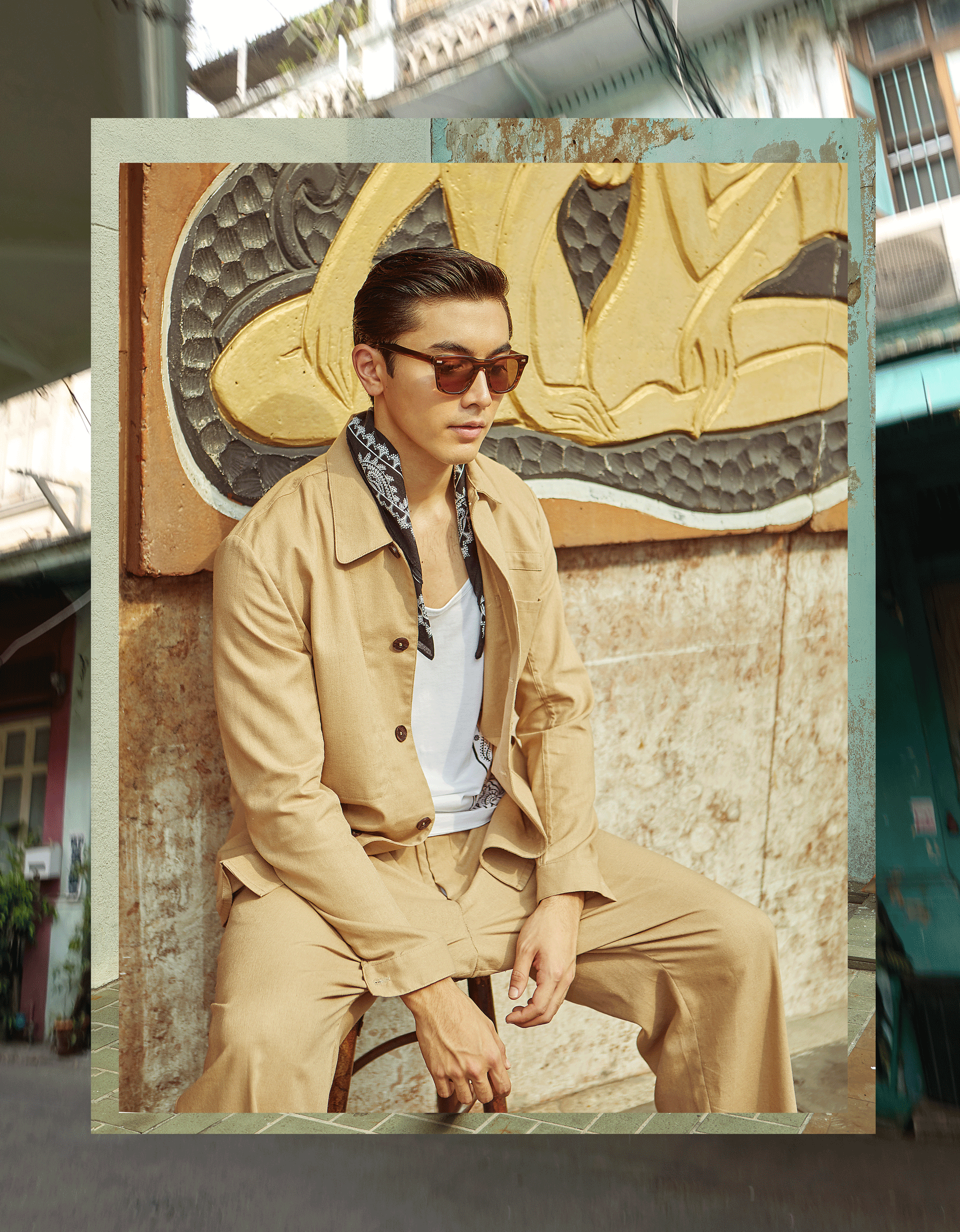 clothes : PAINKILLER / sunglasses : Blake Kuwahara