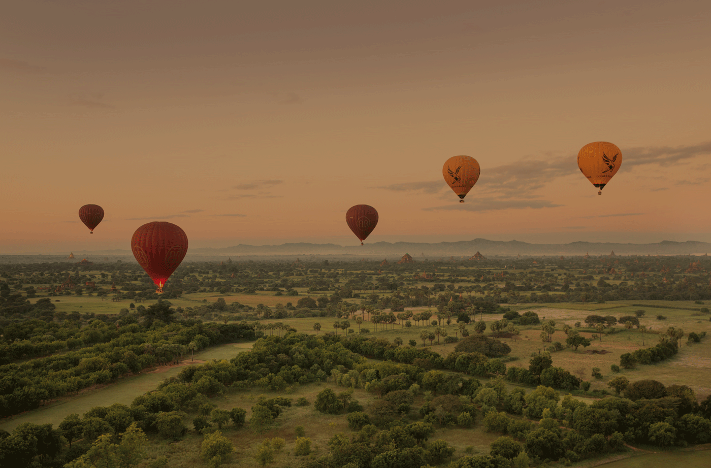 Balloons over Bagan Photo Cr : Belmond Road to Mandalay