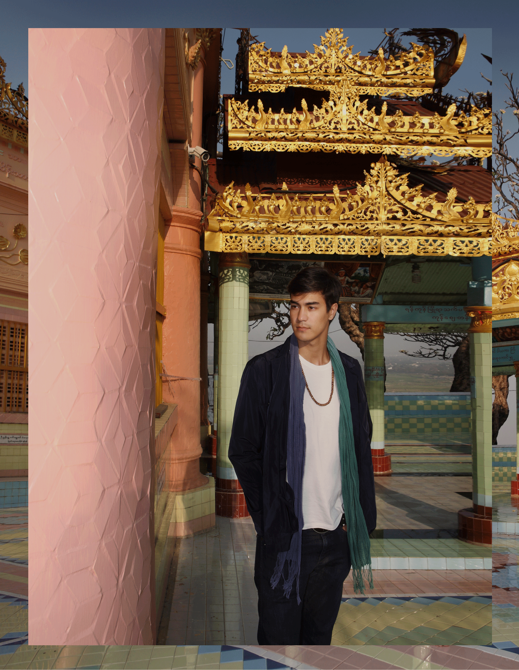 Sagaing Hill - Mandalay Tshirt : JOCKEY / jacket : SARIT