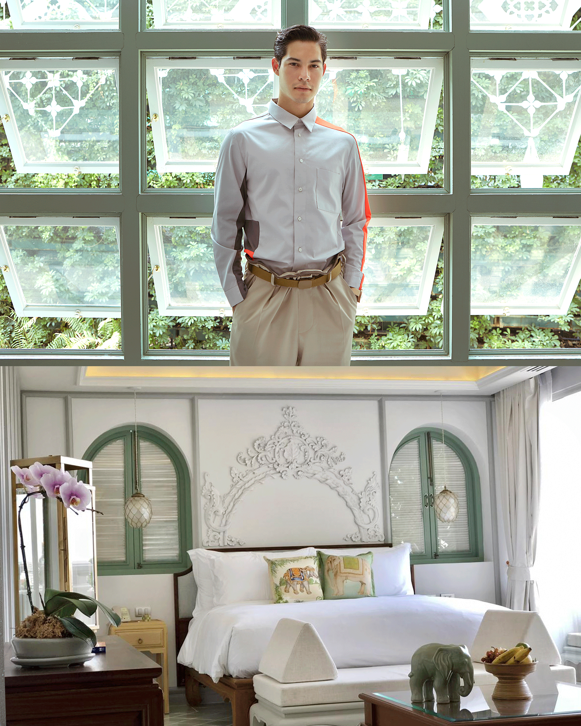 shirt : SARIT / pants : Leisure Projects