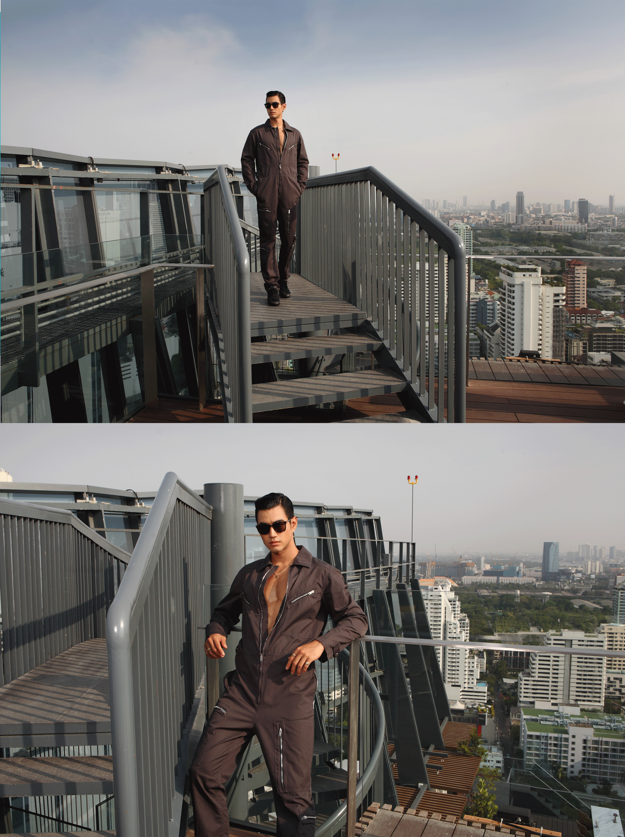 jumpsuit : GIVENCHY / sunglasses : Blake Kuwahara