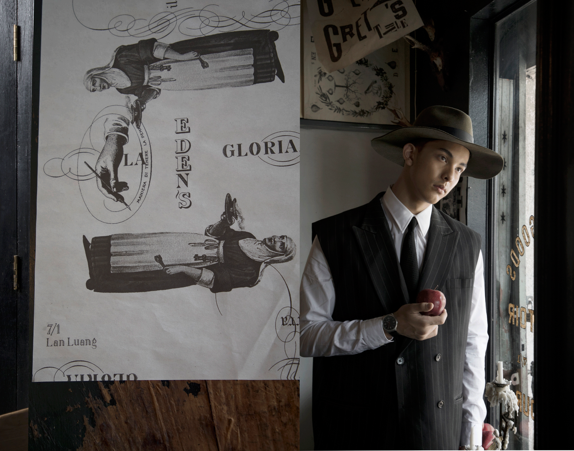 hat : Famosa Andina / shirt : GIVENCHY
