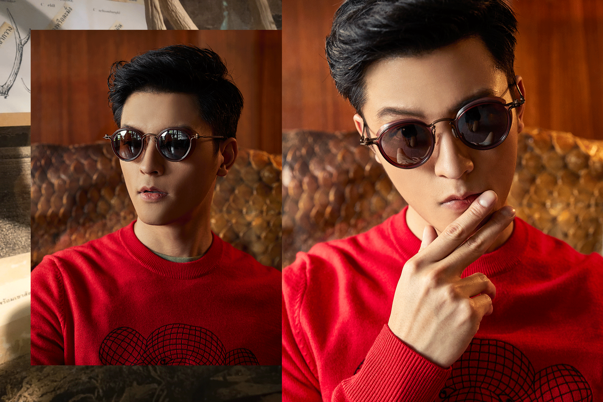 sweater : BlacK Barrette / sunglasses : TAVAT