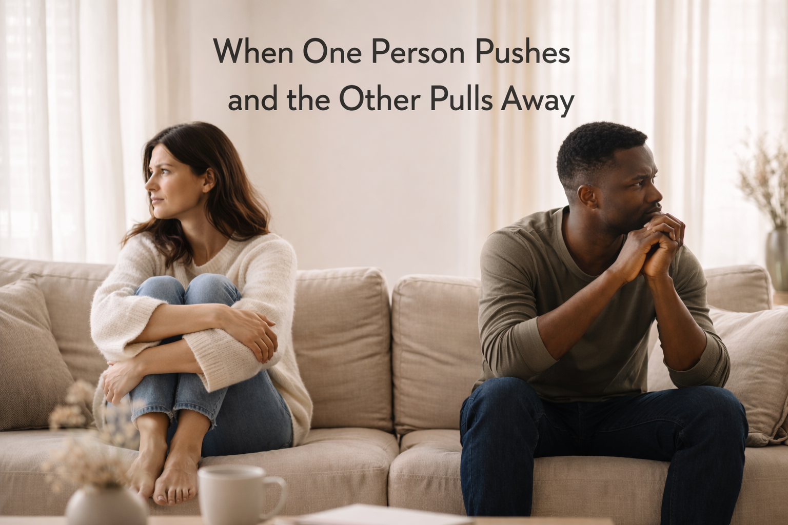 When One Person Pushes and the Other Pulls Away