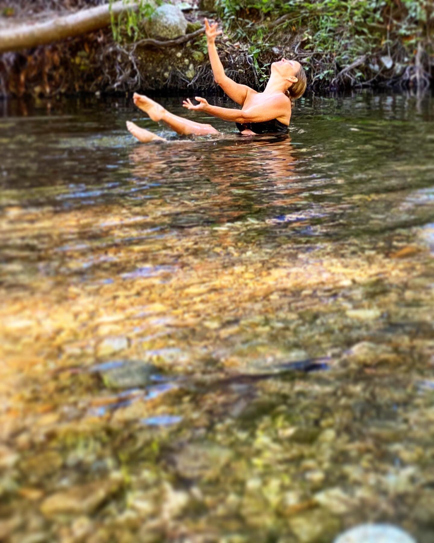 The chill of the river eased the pain in my hip. It&rsquo;s gentle flow aligned me with Earth&rsquo;s inner rhythm. A quiet voice in the Redwoods whispered &ldquo;water is life.&rdquo; And that caused me to dance. 🌎
..
#waterislife #presence #riverd