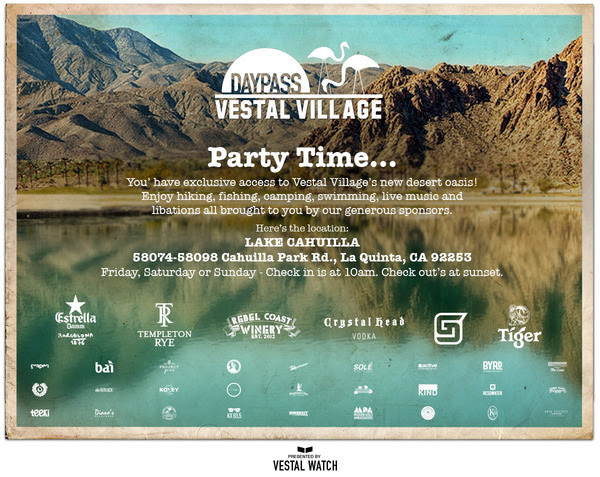 Just look at all of the alcohol sponsors! Vestal Village is definitely the place to camp if you plan on partying on a budget. However, you have to be invited or know someone in the industry to gain access to these perks. Arriving at Vestal Village, I knew that it was gonna be much better when valet girls welcomed each car with a specialty drink of choice. We all enjoyed the perks while it lasted. Sadly, we spent too much time at Base Camp than expected which cut our time short at the village. 