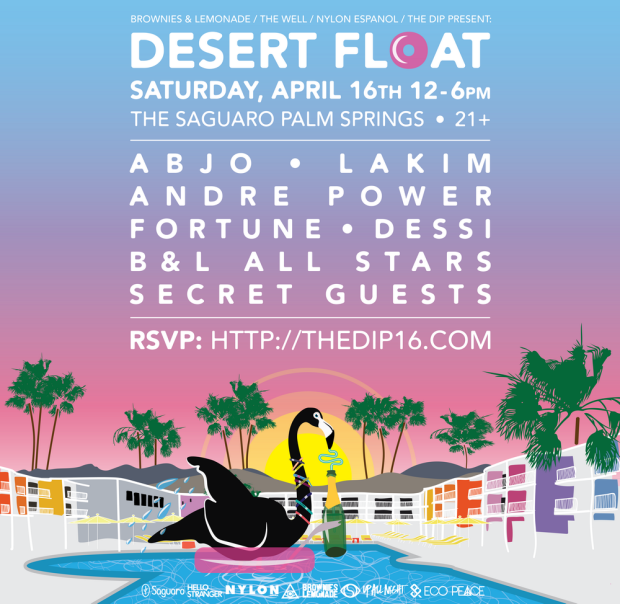 The Desert Float party in my opinion was the spot where attendees just went to just have a weekend getaway or just didn't know/couldn't get into other parties. This was the only event that didn't have sponsored alcohol, however, they did have and endless supply of Vita Coco coconut water. You best believe that I loaded up on hella electrolytes before heading to my final non-chella event.
