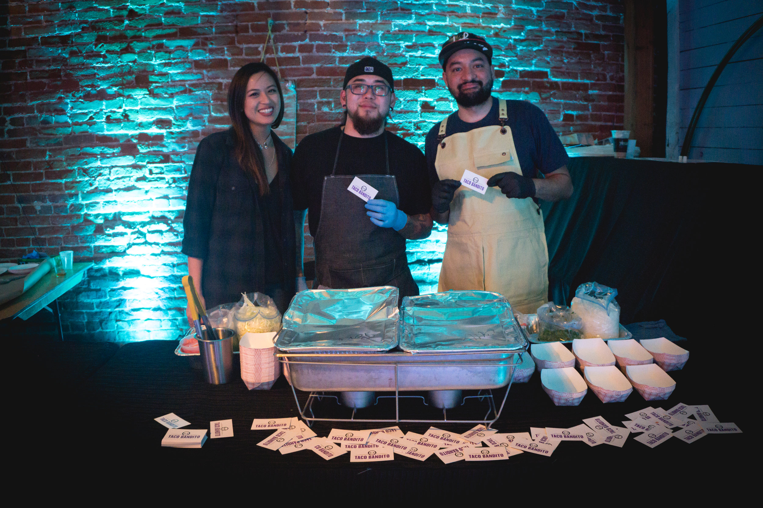 Taco Bandito, soon to open in China town, served up mouth watering chicken and pork tacos.