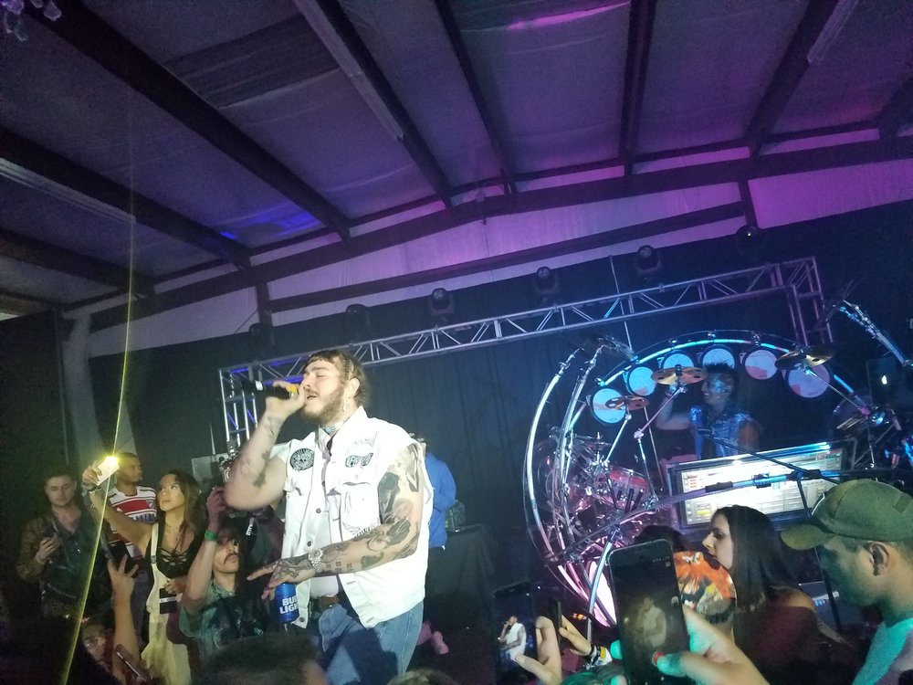 Where Post Malone did an impromptu performance of *Congratulations.*