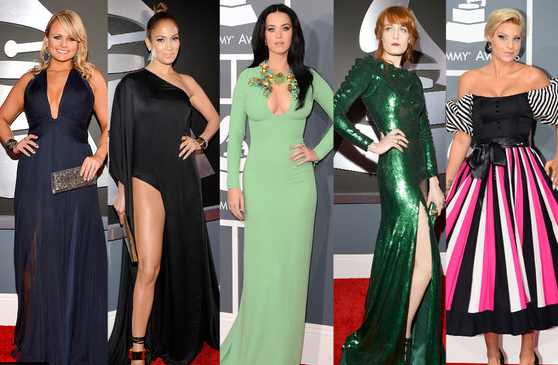 E! Online: 2013 Grammy Awards Riskiest Looks: Jennifer Lopez, Katy Perry and Florence Welch
