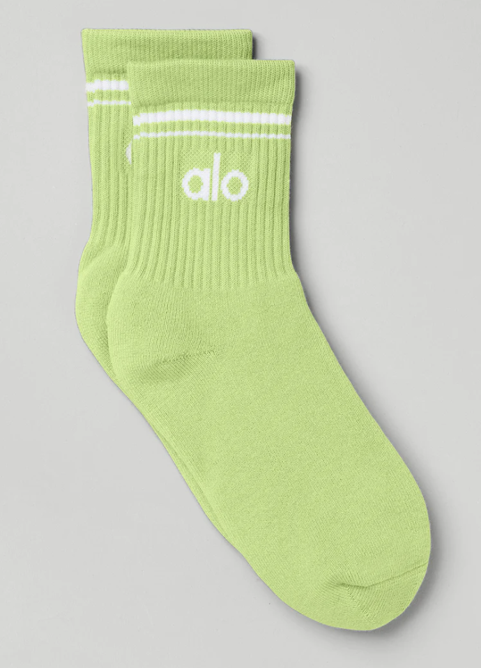 Unisex Half Crew Throwback Sock // Alo
