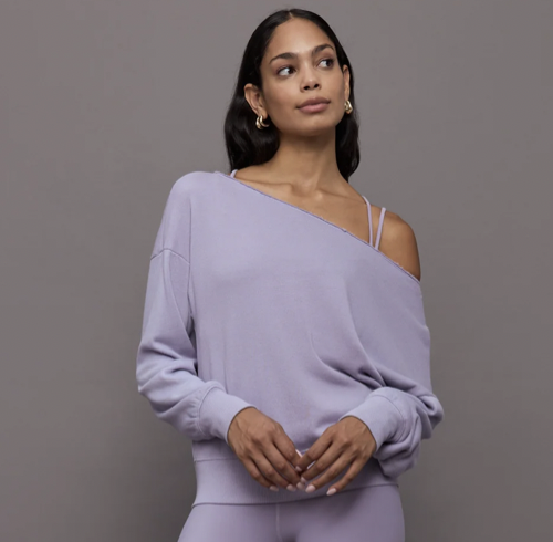 OFF SHOULDER SWEATSHIRT // CARBON38