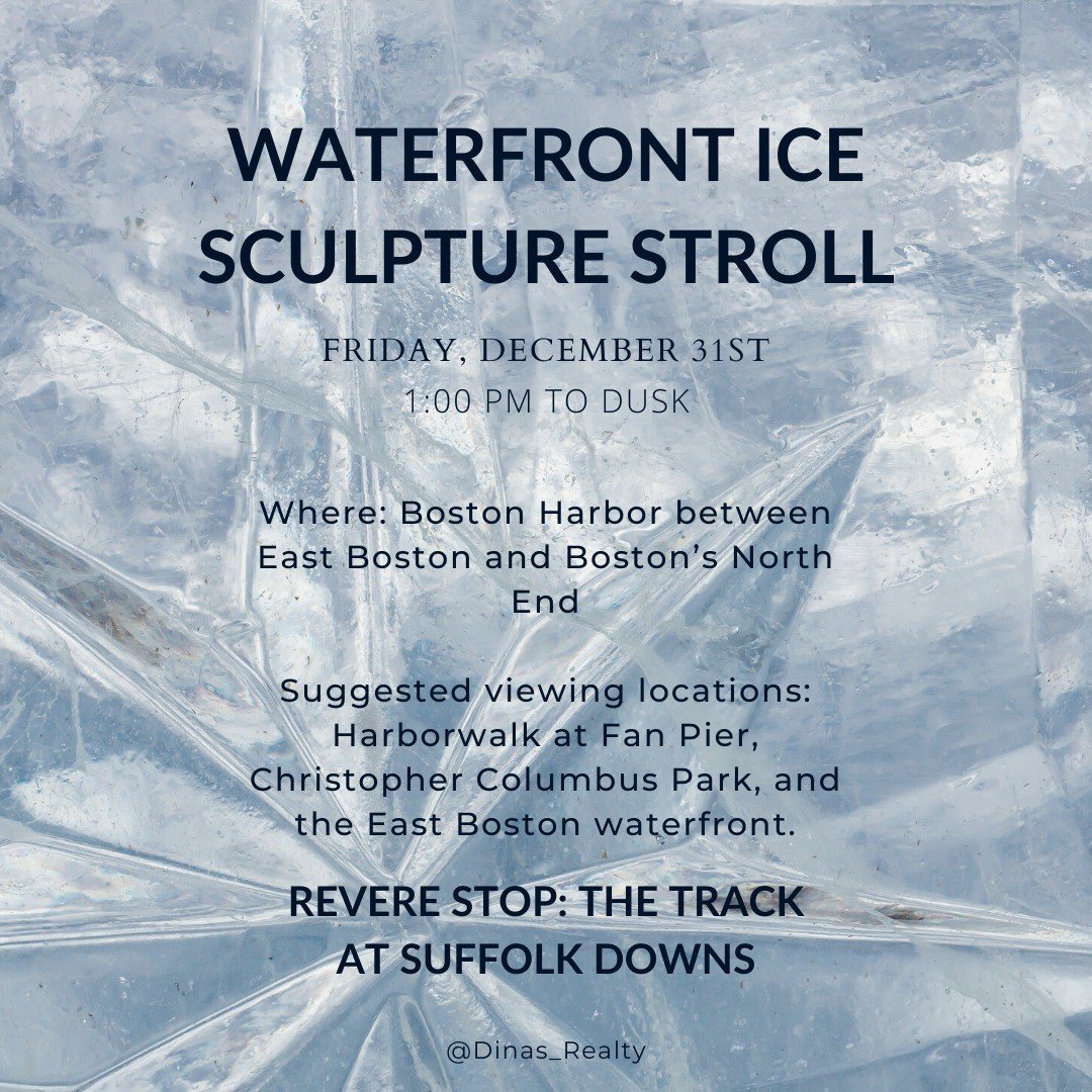 Local event alert! NYE Ice Sculpture Stroll at The Track
Boston Harbor Now’s signature Waterfront Ice Sculpture Stroll is back! Get ready to count down to 2022 with over two dozen ice sculptures hosted by businesses and cultural sites across th