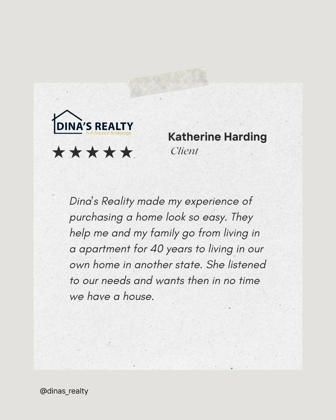 &quot;Turning dreams into keys 🔑✨ Katherine&rsquo;s story reminds us why we love what we do.

#DinasRealty #HomeBuyingJourney #DreamHome #NewBeginnings #HomeSweetHome #HouseGoals #SuccessStory #HomeownerLife
