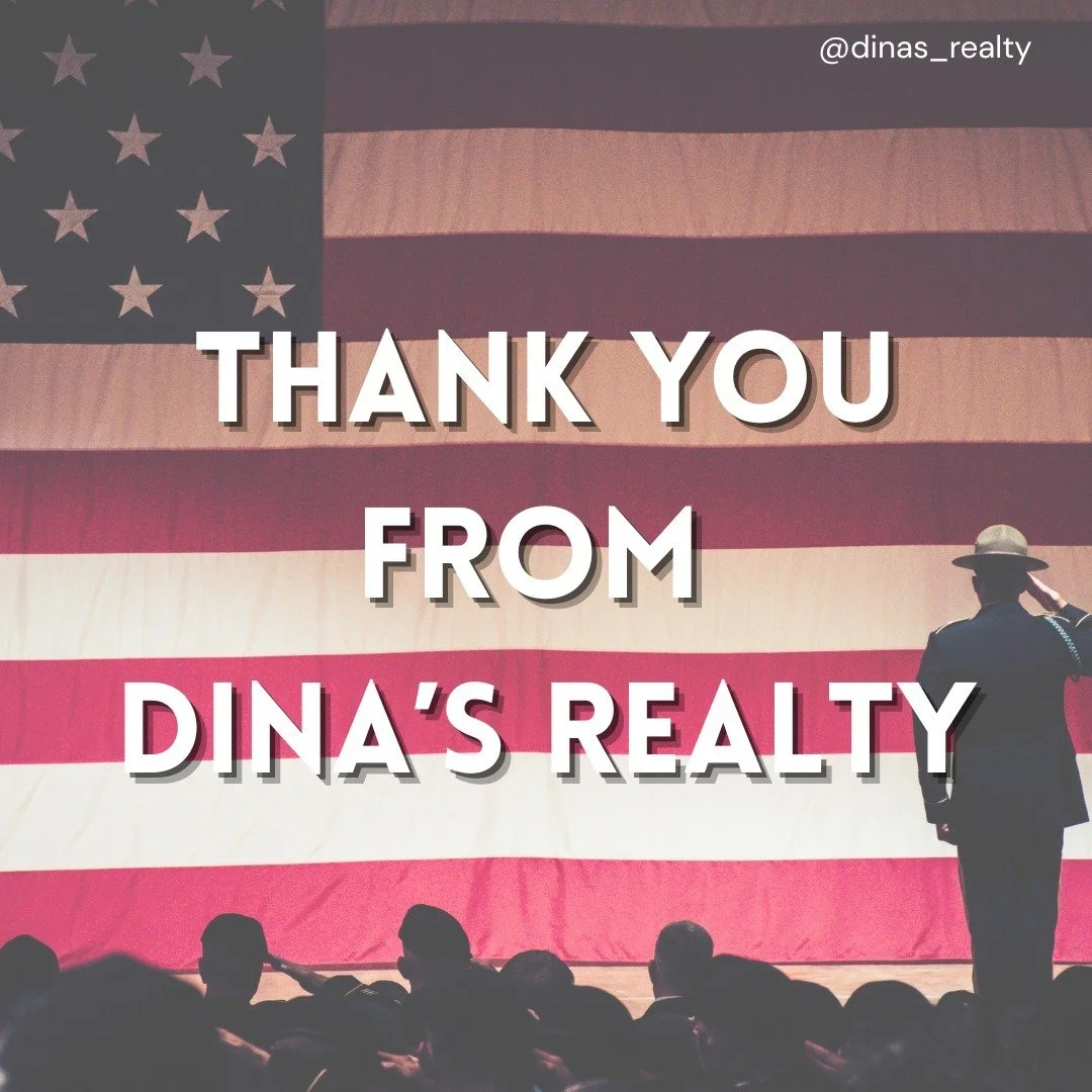Today and every day, we honor the brave men and women who have served our country with courage and dedication. 🇺🇸 Your sacrifice and commitment protect the freedoms we cherish.

From all of us at Dina&rsquo;s Realty, thank you for your service. 💙
