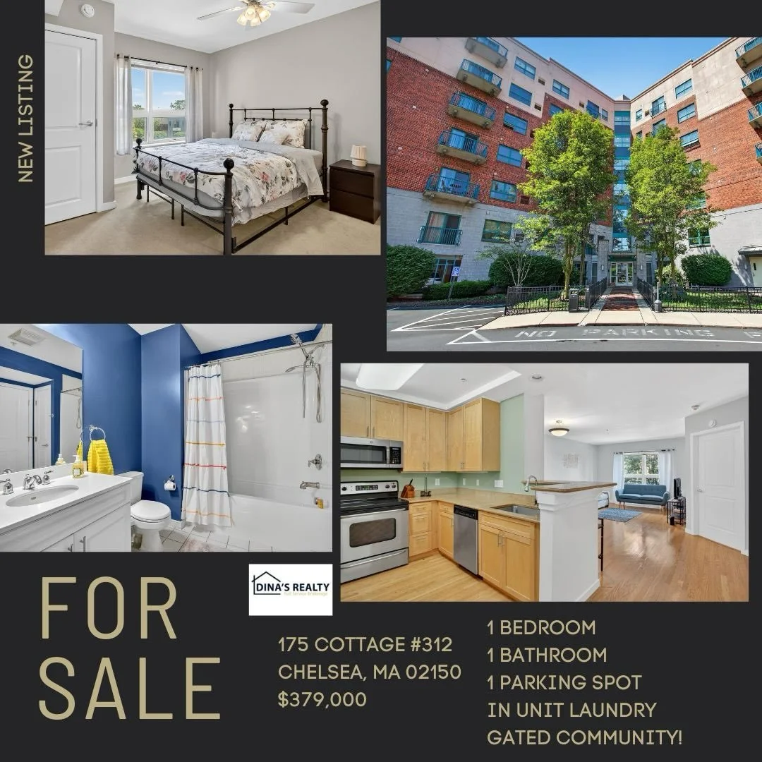 🏠Cottage Street is now for sale! Located in Chelsea MA this one bedroom could be your next home or investment! Contact us today for a tour or for more info!