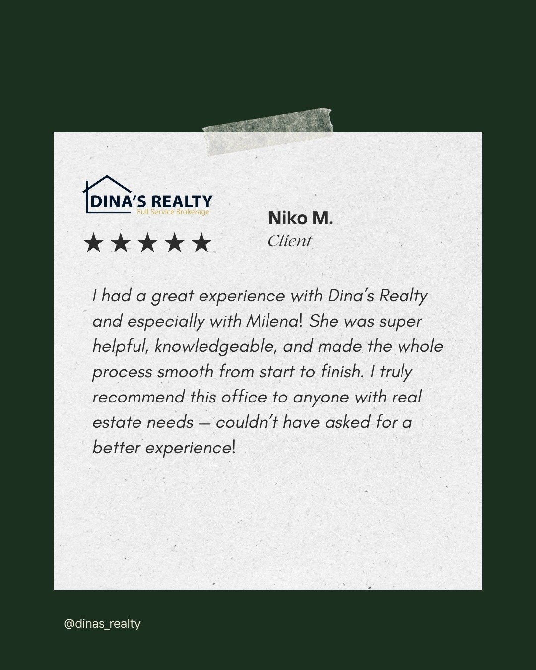 Client reviews mean everything to us. ❤️

Thank you for trusting me with one of the biggest decisions of your life. Your support fuels our passion every single day. 🏡✨

#dinasrealty #realestate #reviews #clients #clientlove #bostonrealestate #backba