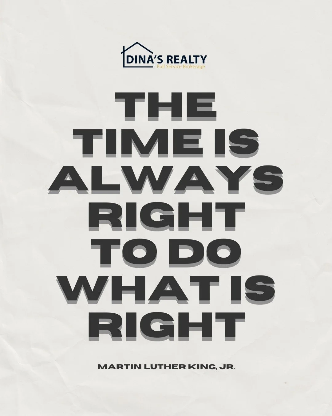 On Martin Luther King Jr. Day, we reflect on the power of unity, service, and standing up for what&rsquo;s right. Dr. King&rsquo;s dream reminds us that progress begins when we care for one another and our communities.

#DrMartinLutherKingDay #DinasR