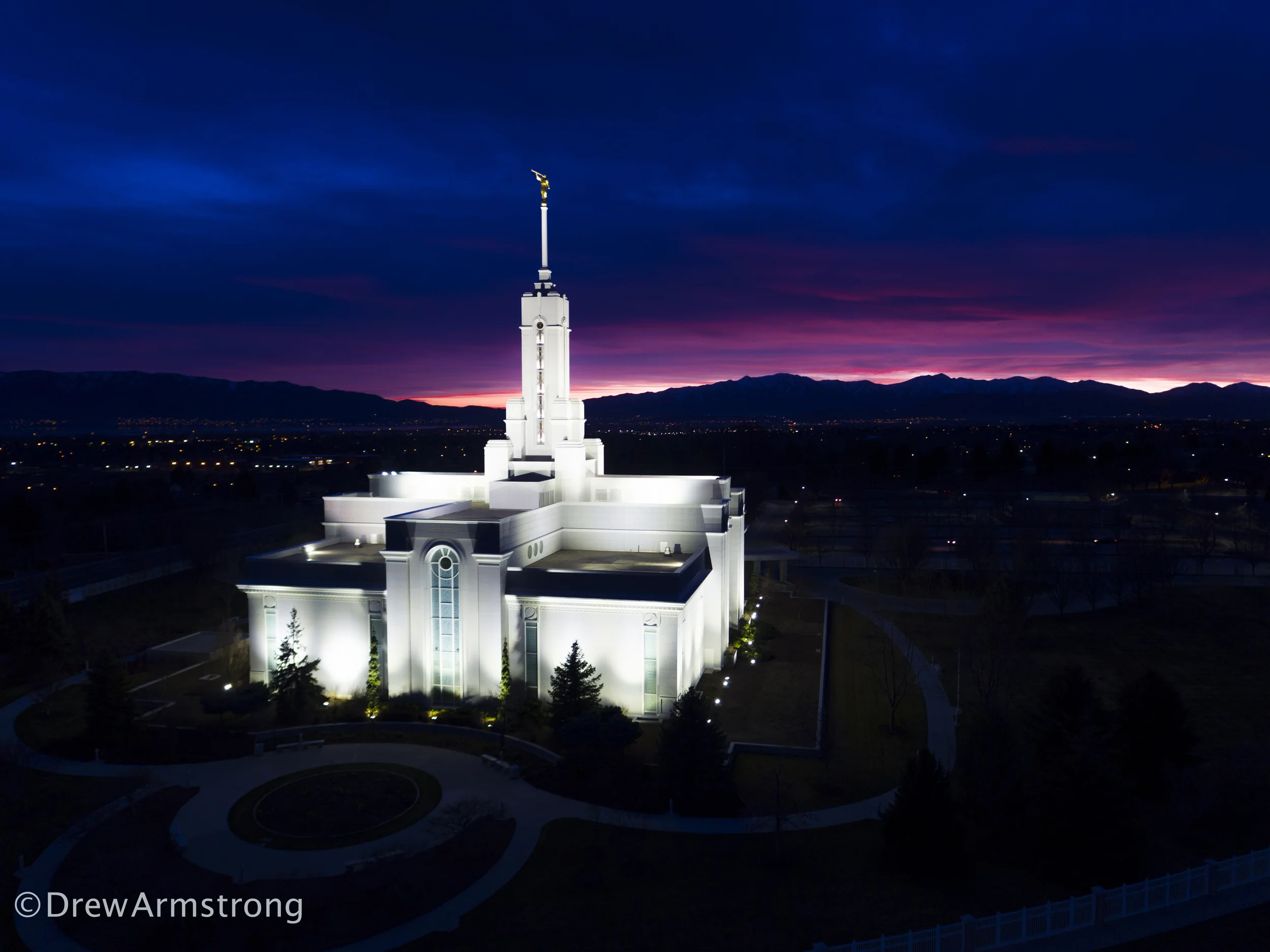American Fork Temple Angle Looking West #5