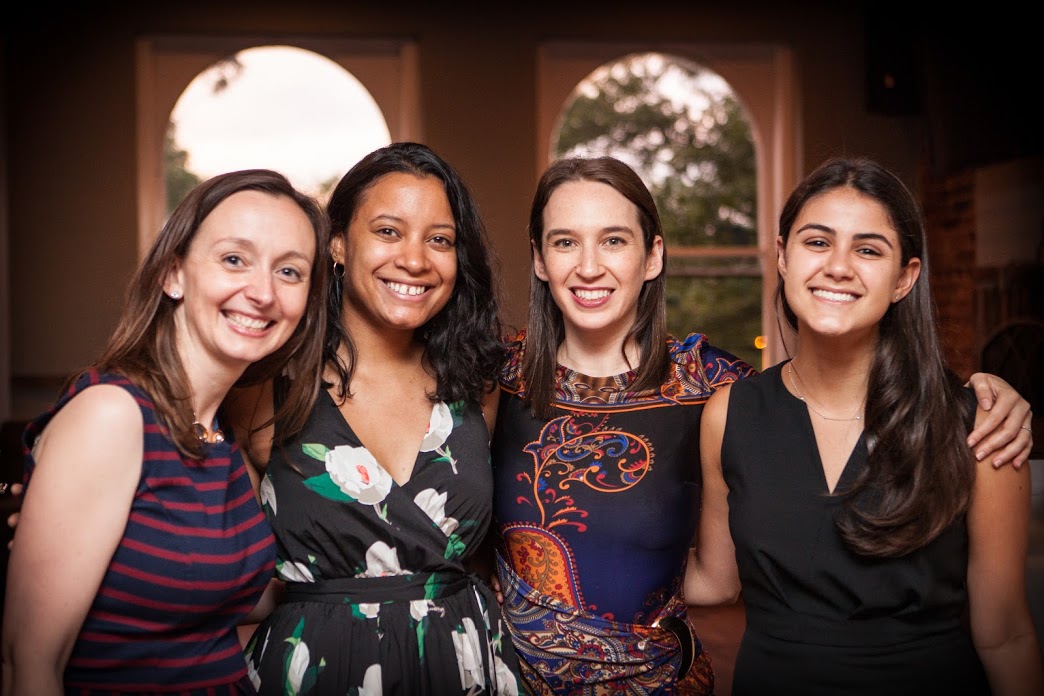 Deputy Director Marie Zemler Wu, Director of Recruitment and Operations Saskia Op den Bosch, Founder and CEO Sherry Lachman, and Intern Rachel Heimann