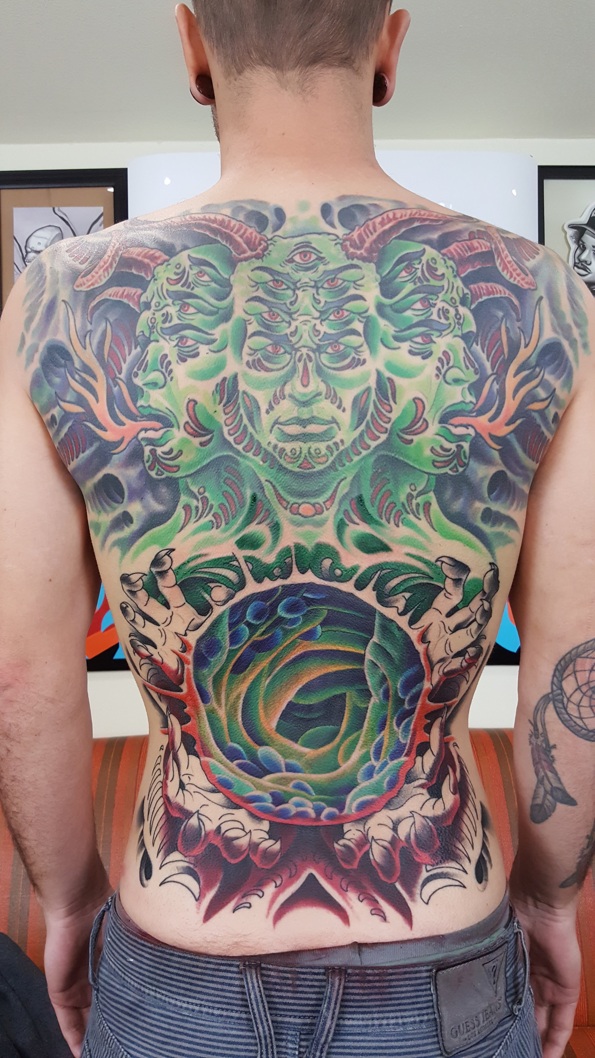 american traditional back piece tattooTikTok Search