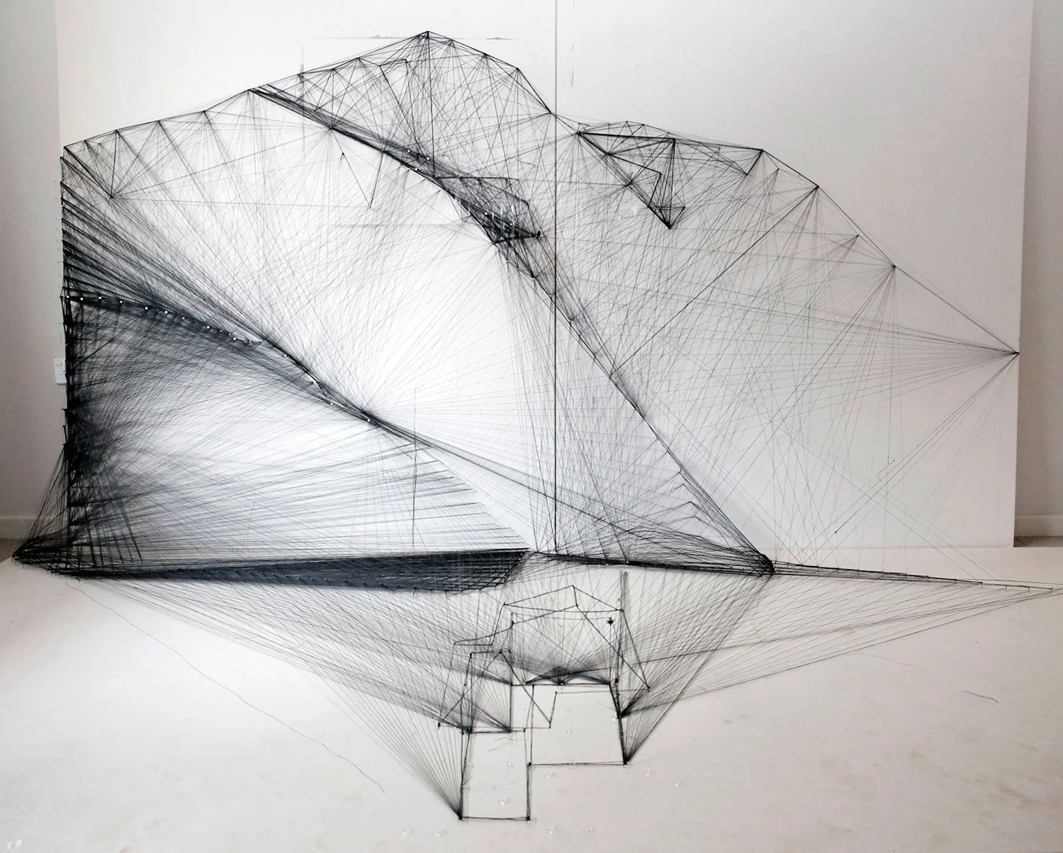 Materials: Black thread, Creation Date: 2015