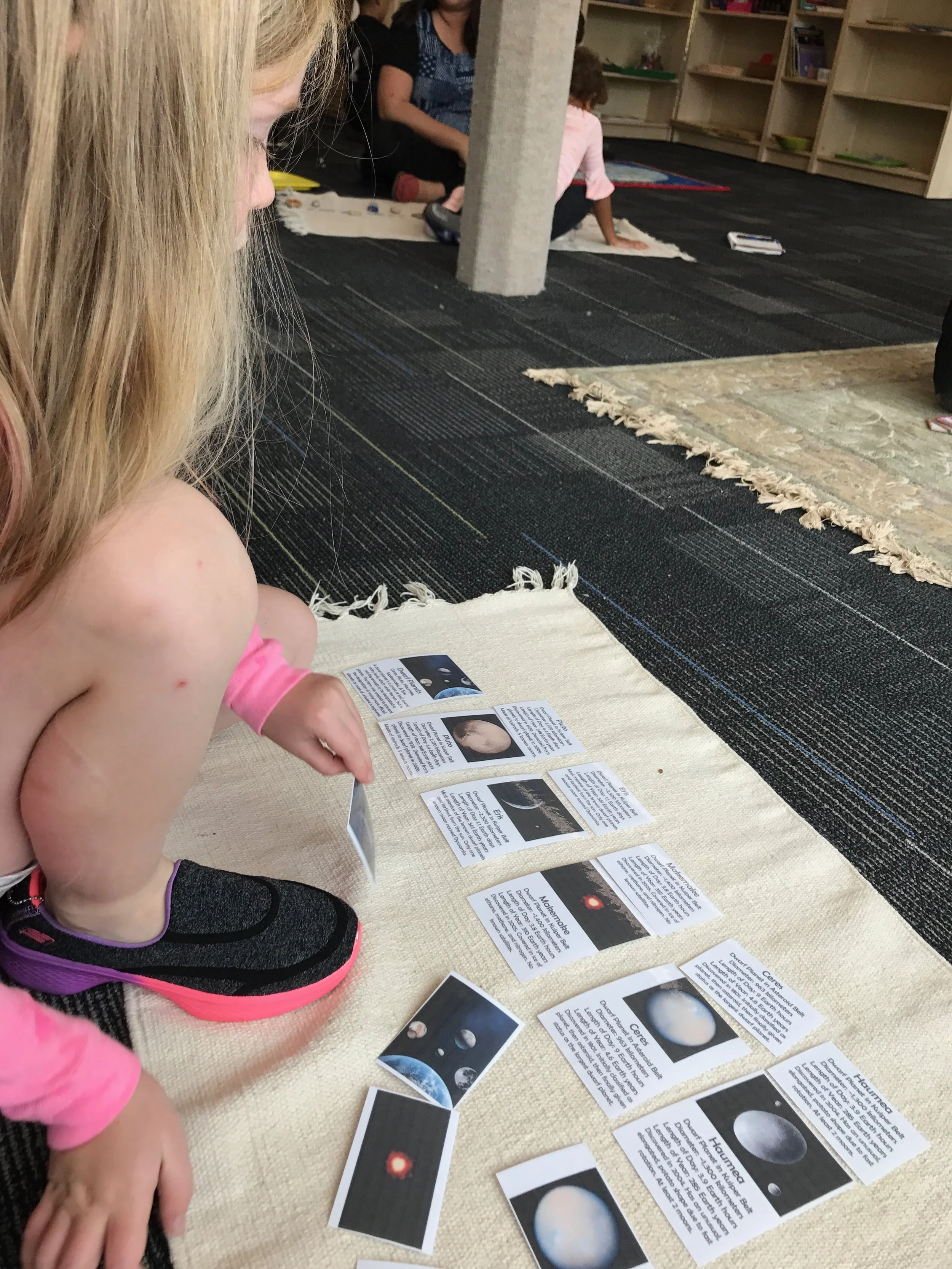  The eclipse has gotten our students very interested in space. &nbsp;This first grader is learning about our solar system's dwarf planets. &nbsp; 