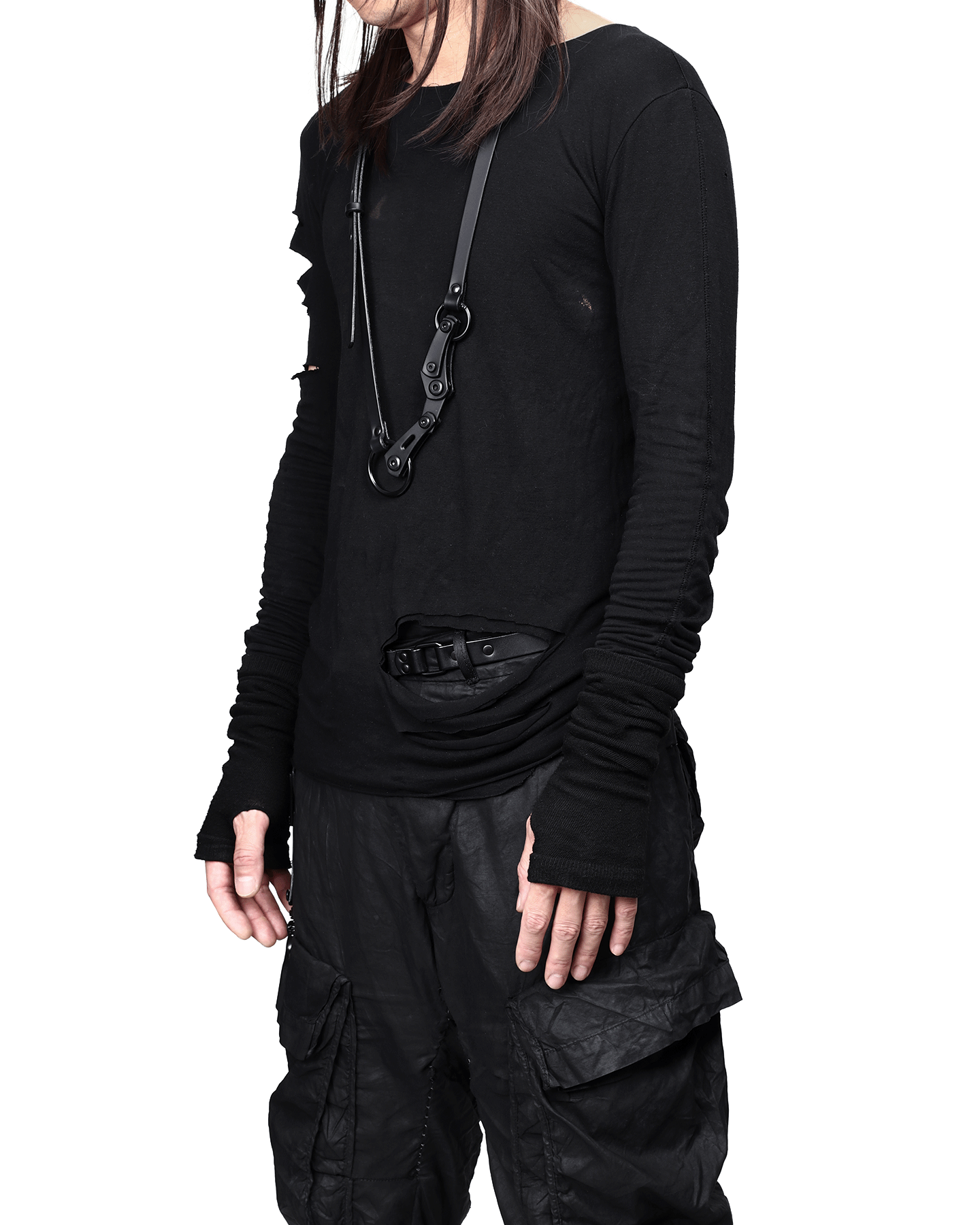 KIN BLACK NECKLACE / BELT TEO+NG