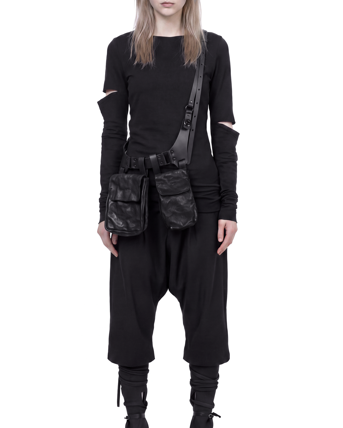 MOO L Black Double Pouch Bag TEO+NG 1--.png