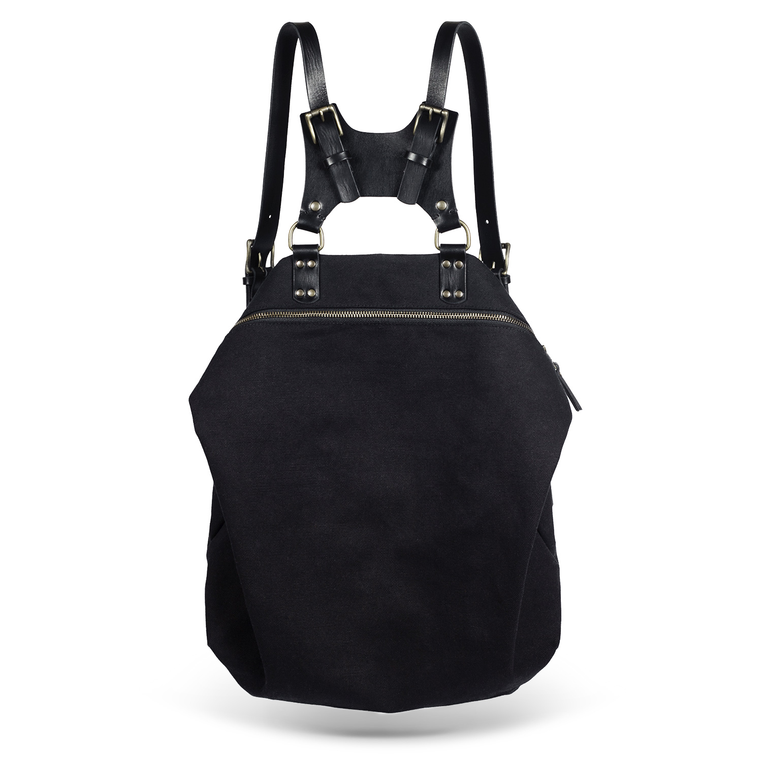 Takiso Black Canvas Backpack - TEO+NG