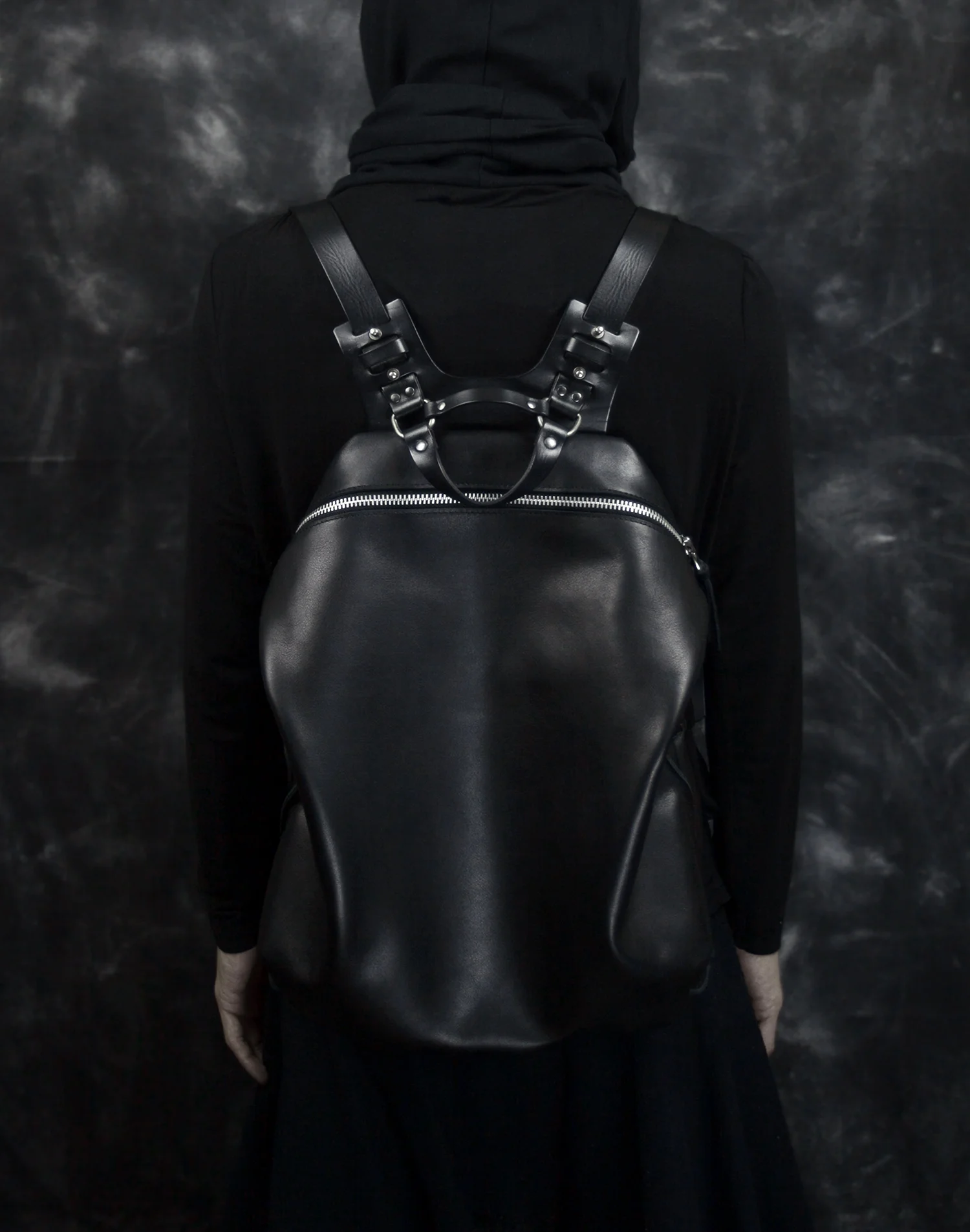 Spiro Black Harness Backpack - TEO+NG