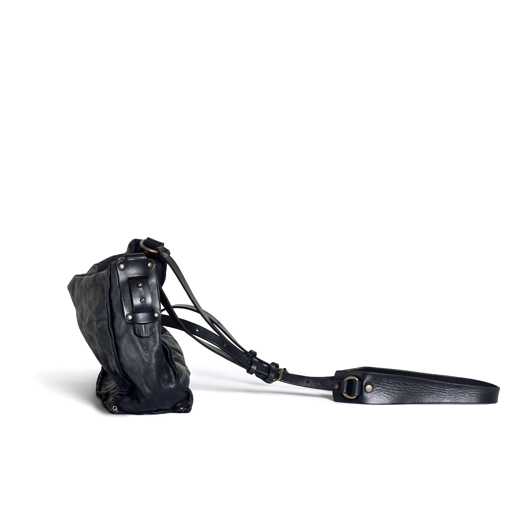 Muto Black Shoulder Bag - TEO+NG