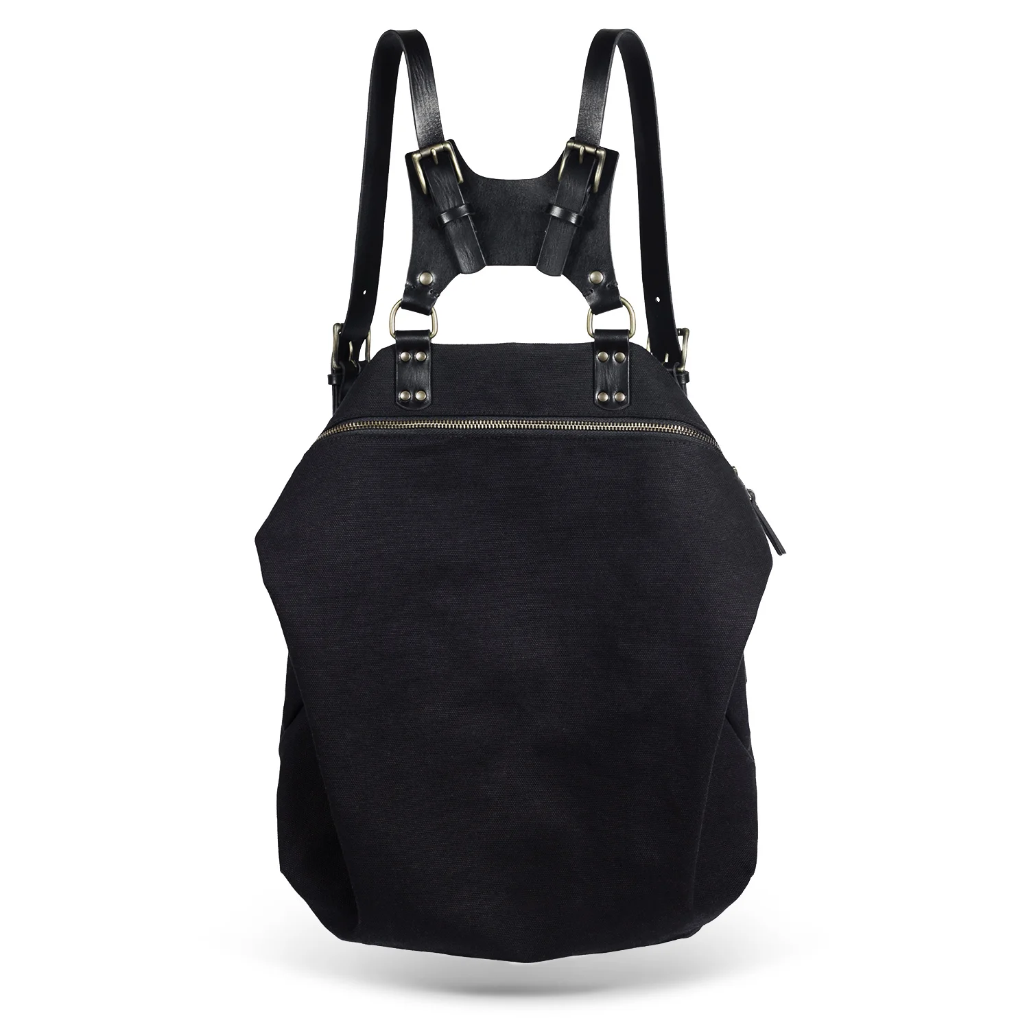 Takiso Black Canvas Backpack - TEO+NG