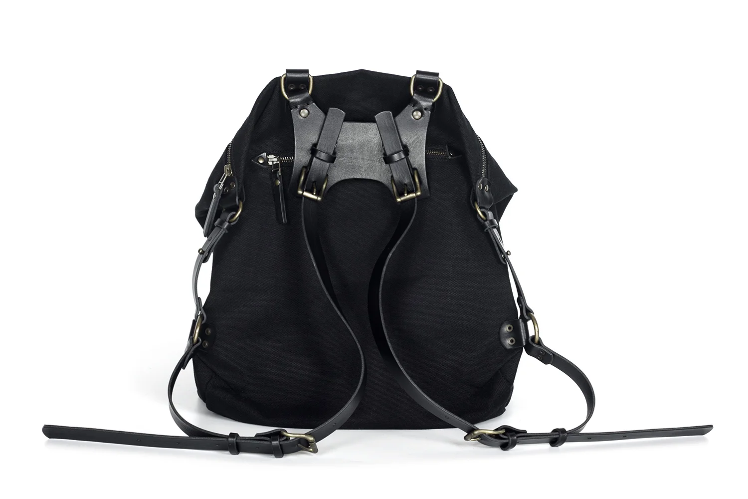 Takiso Black Canvas Backpack - TEO+NG