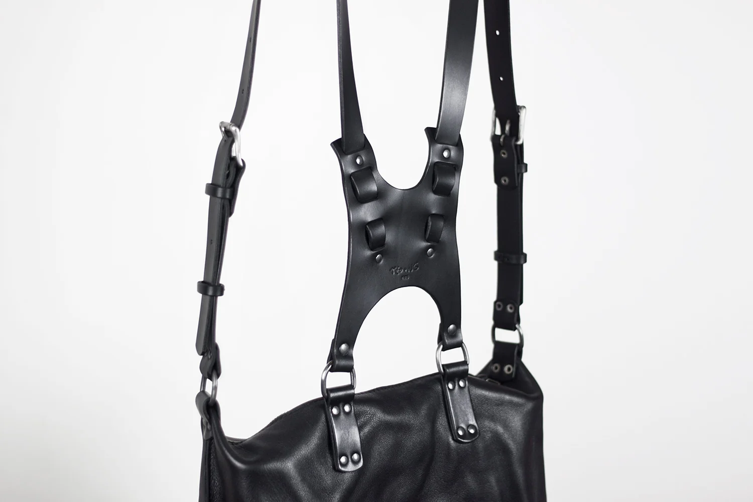 Mikko Black Harness Backpack - TEO+NG