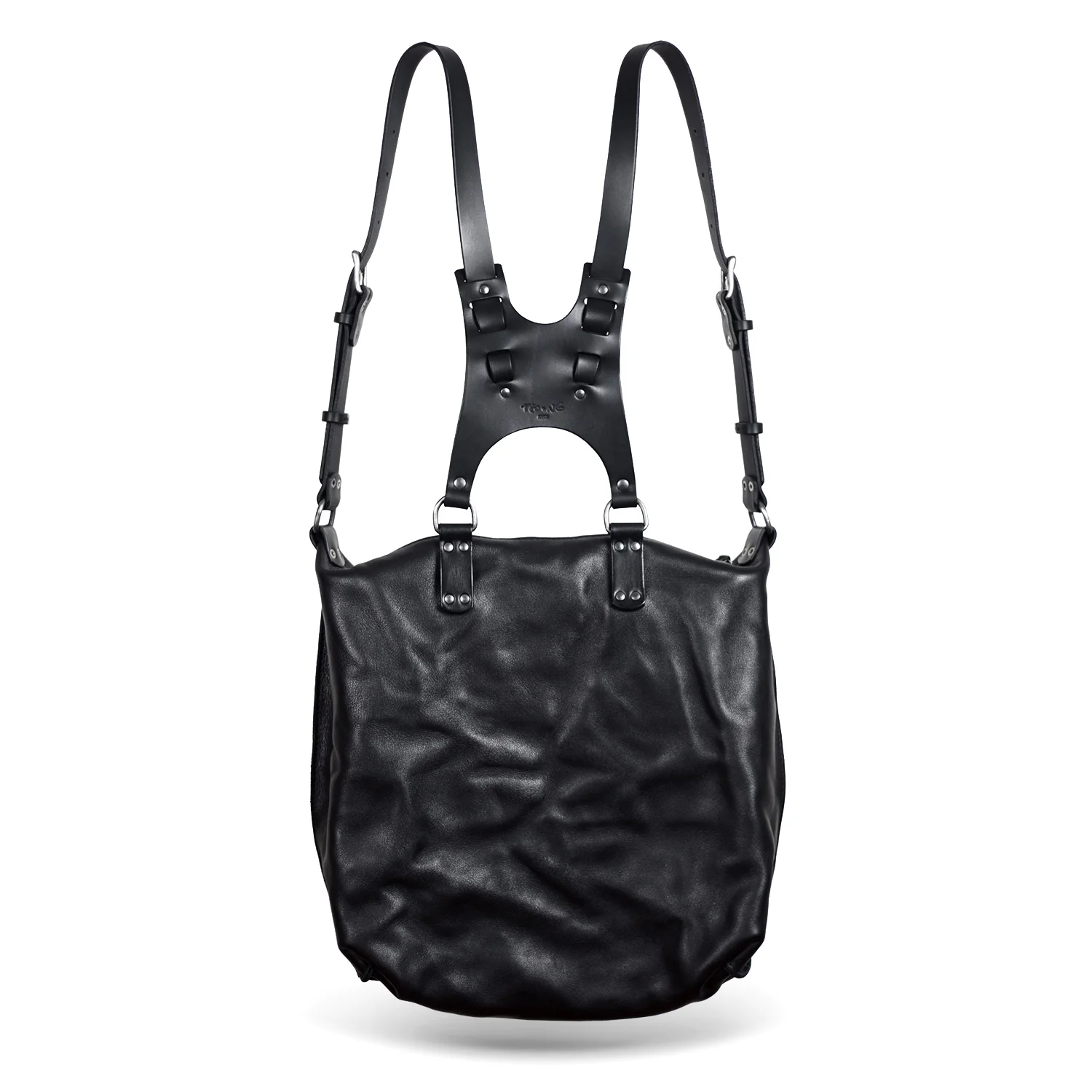 Mikko Black Harness Backpack - TEO+NG