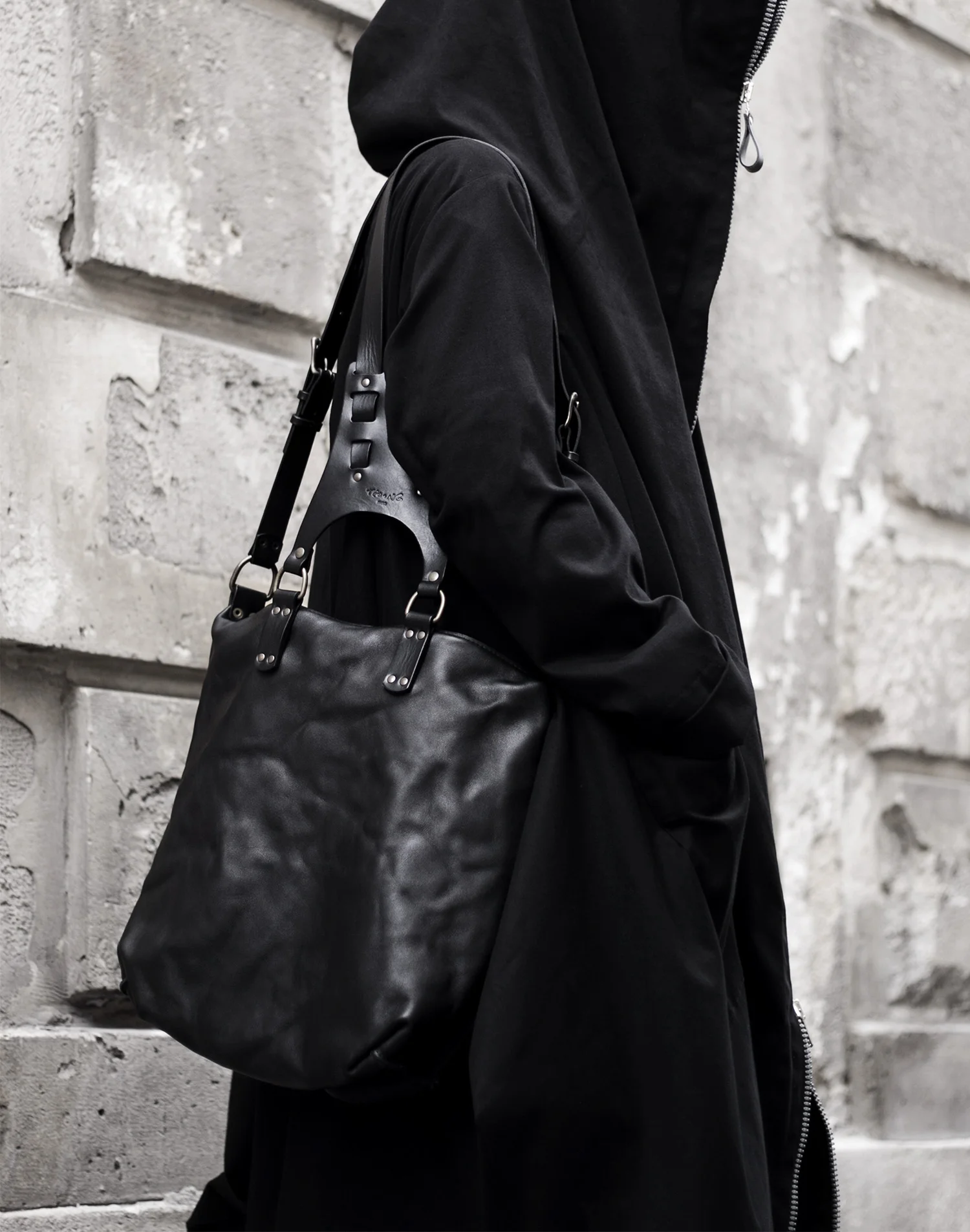 Mikko Black Harness Backpack - TEO+NG