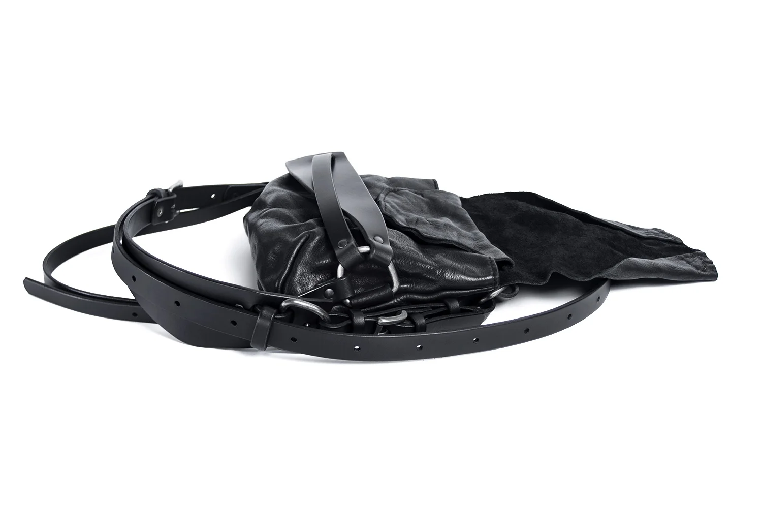 Alexis Black Belt / Shoulder Bag - TEO+NG
