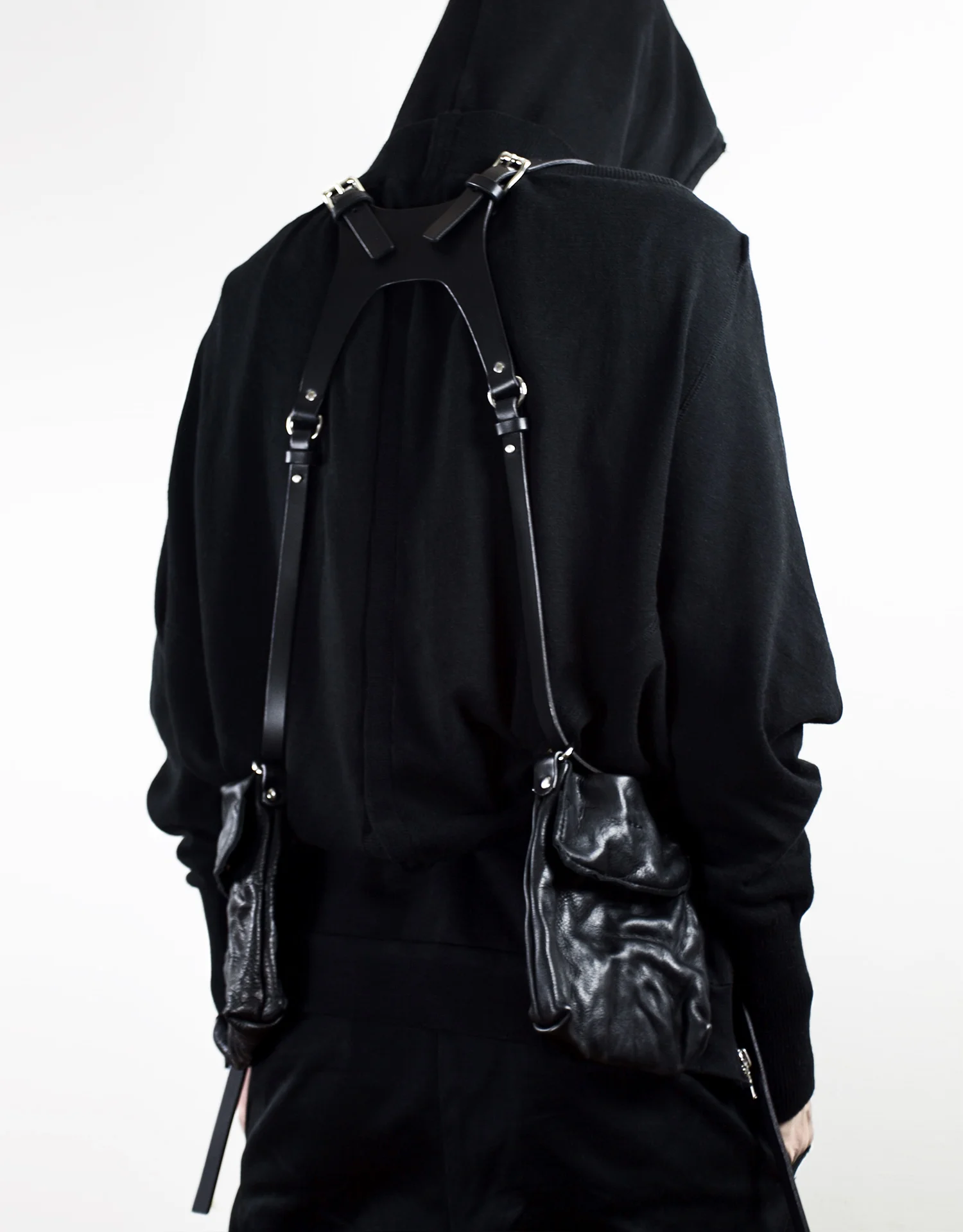 MIKA BLACK HARNESS POUCHES - TEO+NG