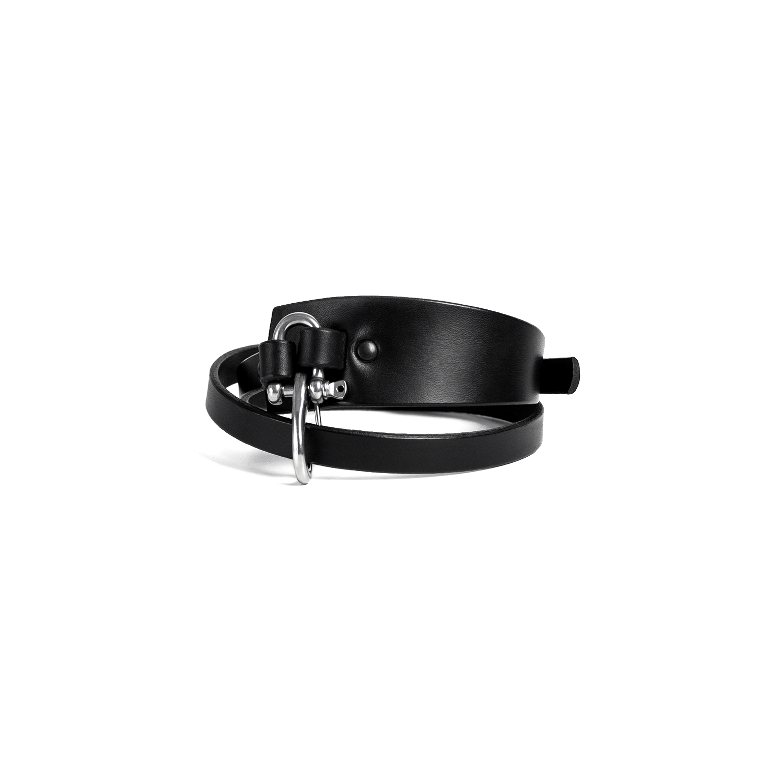 Black leather chokers - Avantgarde handmade chokers - Online shop — TEO+NG