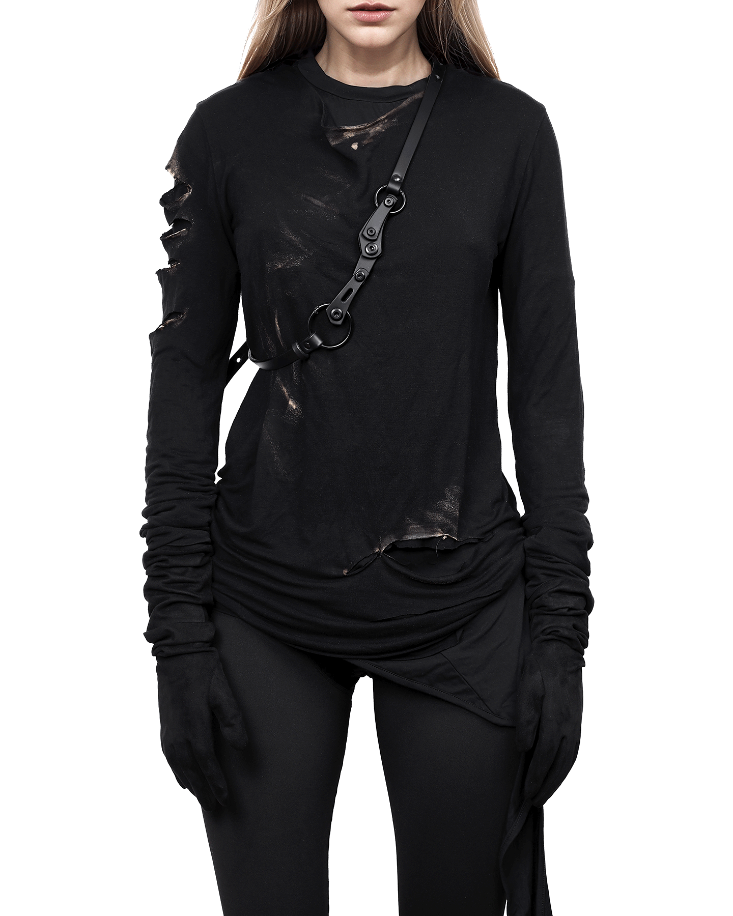 KIN BLACK NECKLACE / BELT TEO+NG