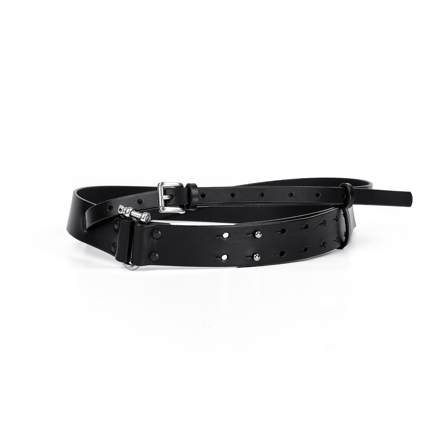 Black leather belts - Avantgarde handmade belts - Online shop — TEO+NG
